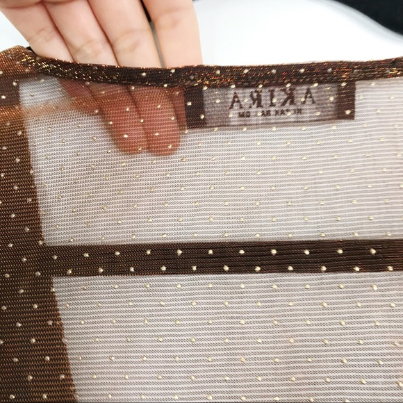 Akira Be Original Polka Dot Romper Copper Brown S - Picture 12 of 12